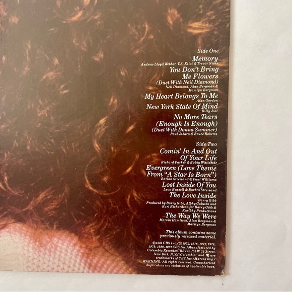 Vinyl Record Barbra Streisand Memories - Picture 3 of 6